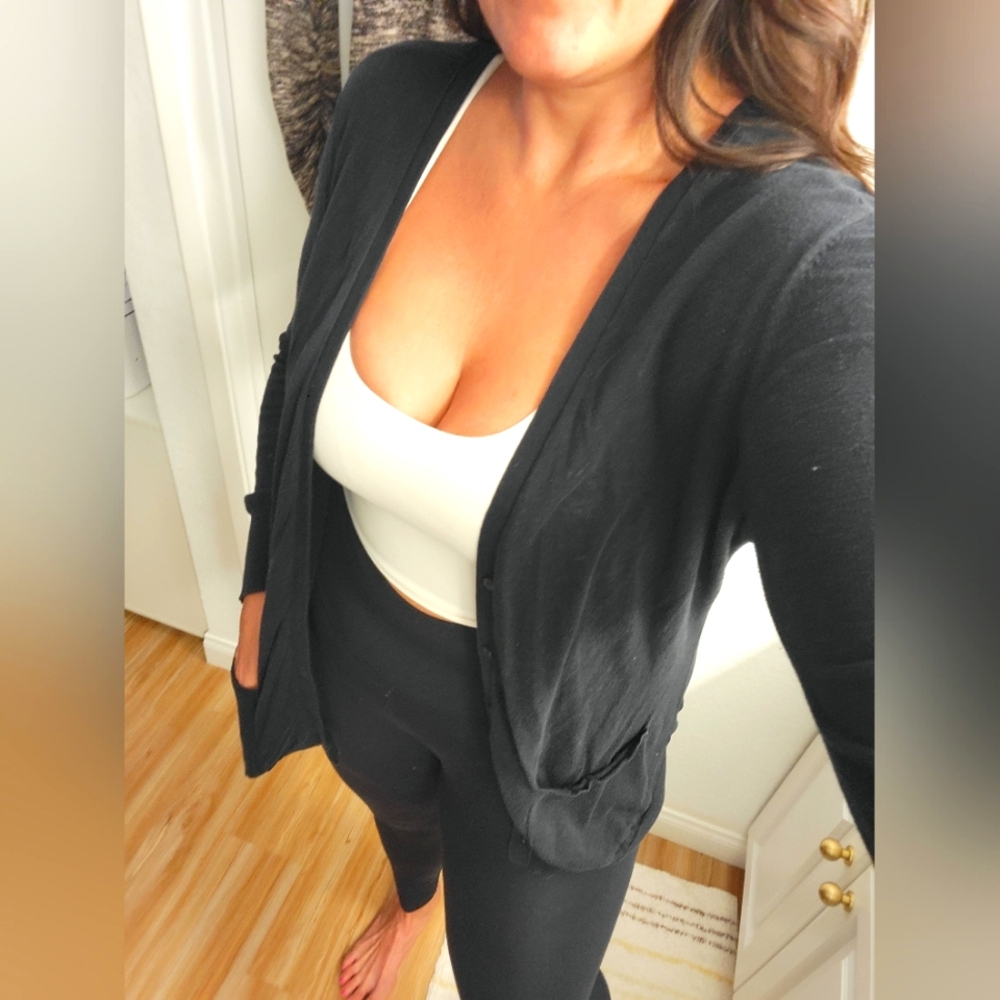 Black Abound Cardigan (Very Lightweight)